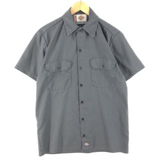 ディッキーズ(Dickies)の古着 ディッキーズ Dickies 半袖 ワークシャツ メンズM /eaa358850(シャツ)