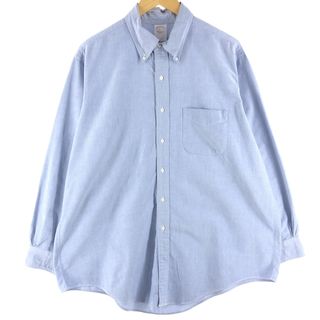 ブルックスブラザース(Brooks Brothers)の古着 90年代 ブルックスブラザーズ Brooks Brothers MAKERS 長袖 ボタンダウンシャツ USA製 メンズXL ヴィンテージ /eaa358466(シャツ)