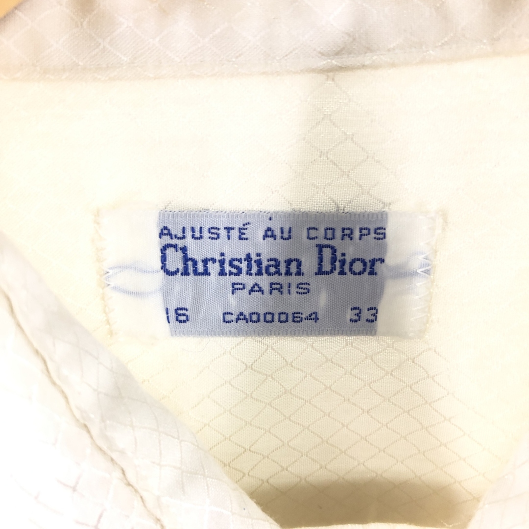 古着 70年代 クリスチャンディオール Christian Dior 総柄 長袖 シャツ メンズM ヴィンテージ /eaa358469