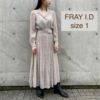 FRAY I.D - 美品FRAY I.D プリーツワンピース サイズ1の通販 by