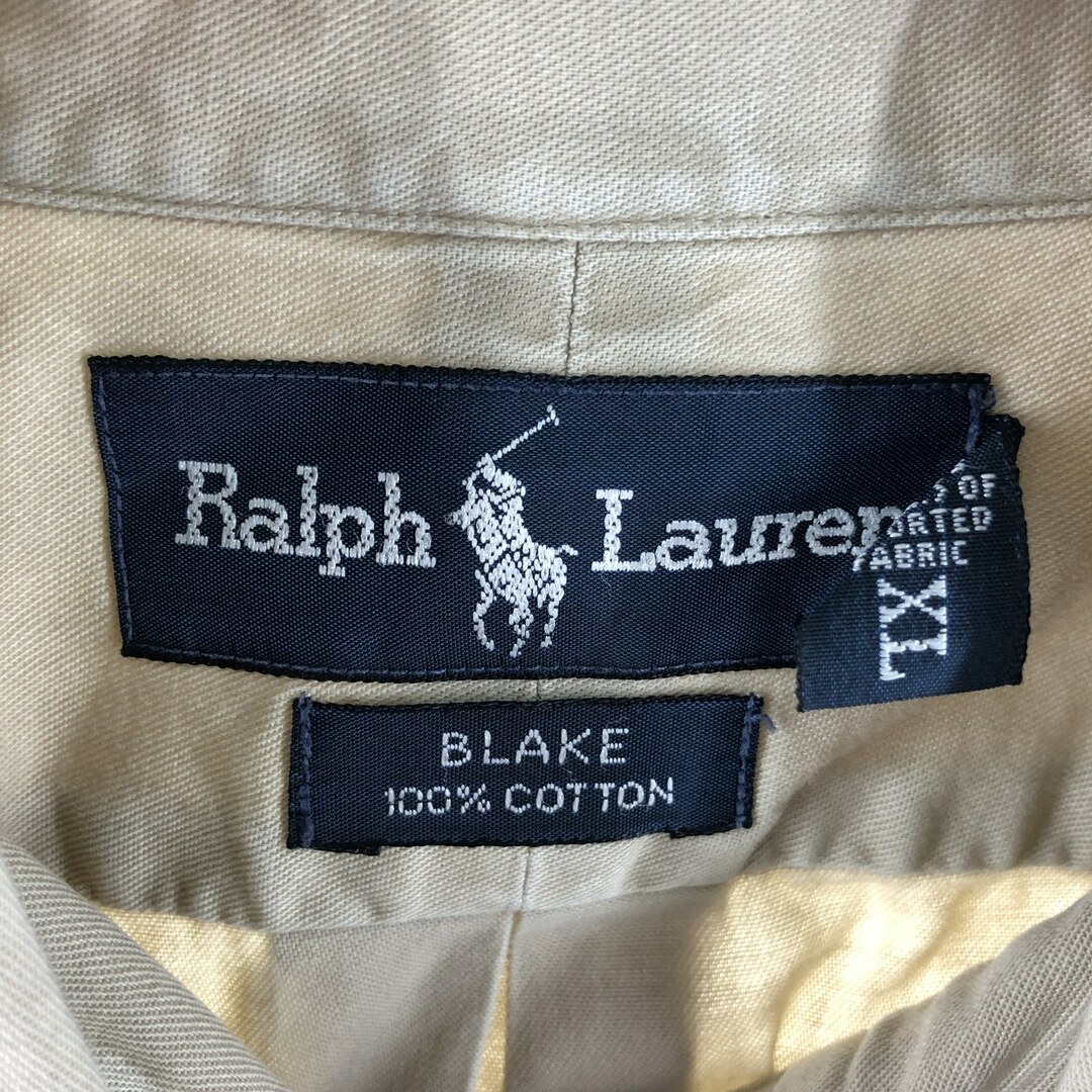 Ralph Lauren(ラルフローレン)の古着 ラルフローレン Ralph Lauren BLAKE 長袖 ボタンダウンシャツ メンズXXL /eaa359627 メンズのトップス(シャツ)の商品写真