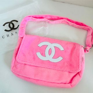 シャネル(CHANEL)の【未使用品】CHANEL ココマーク　ノベルティ　ショルダーバッグ　パイル生地(ショルダーバッグ)