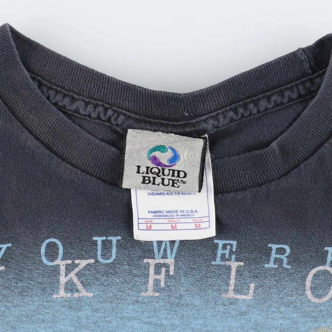 LIQUID BLUE PINK FLOYD ピンクフロイド WISH YOU WERE HERE 大判プリント バンドTシャツ バンT メンズM ヴィンテージ /eaa359207