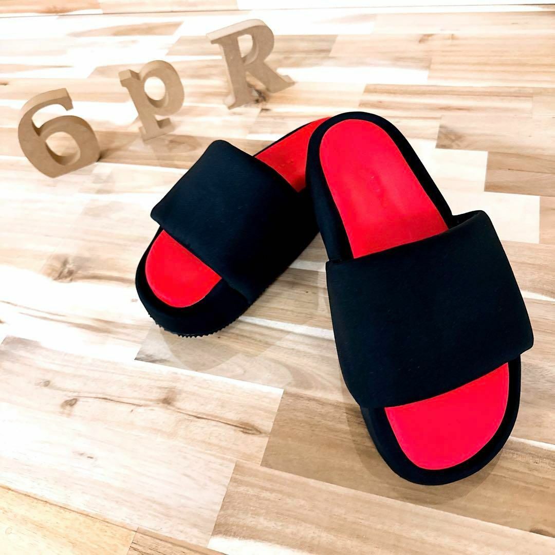 ワイスリー Y-3 ヨウジヤマモト アディダス スライドサンダル 26.5 黒