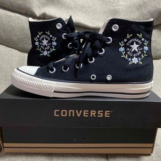 オールスター(ALL STAR（CONVERSE）)の【値下げ】converse オールスター Flower crown BLACK(スニーカー)