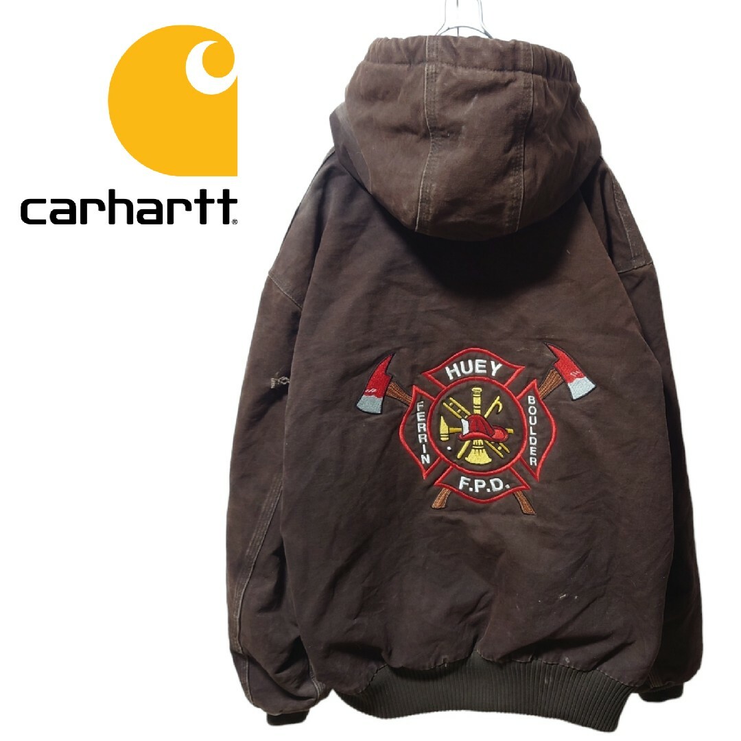 carhartt - 【Carhartt】ロゴ刺繍 ダック アクティブジャケット 消防団 ...