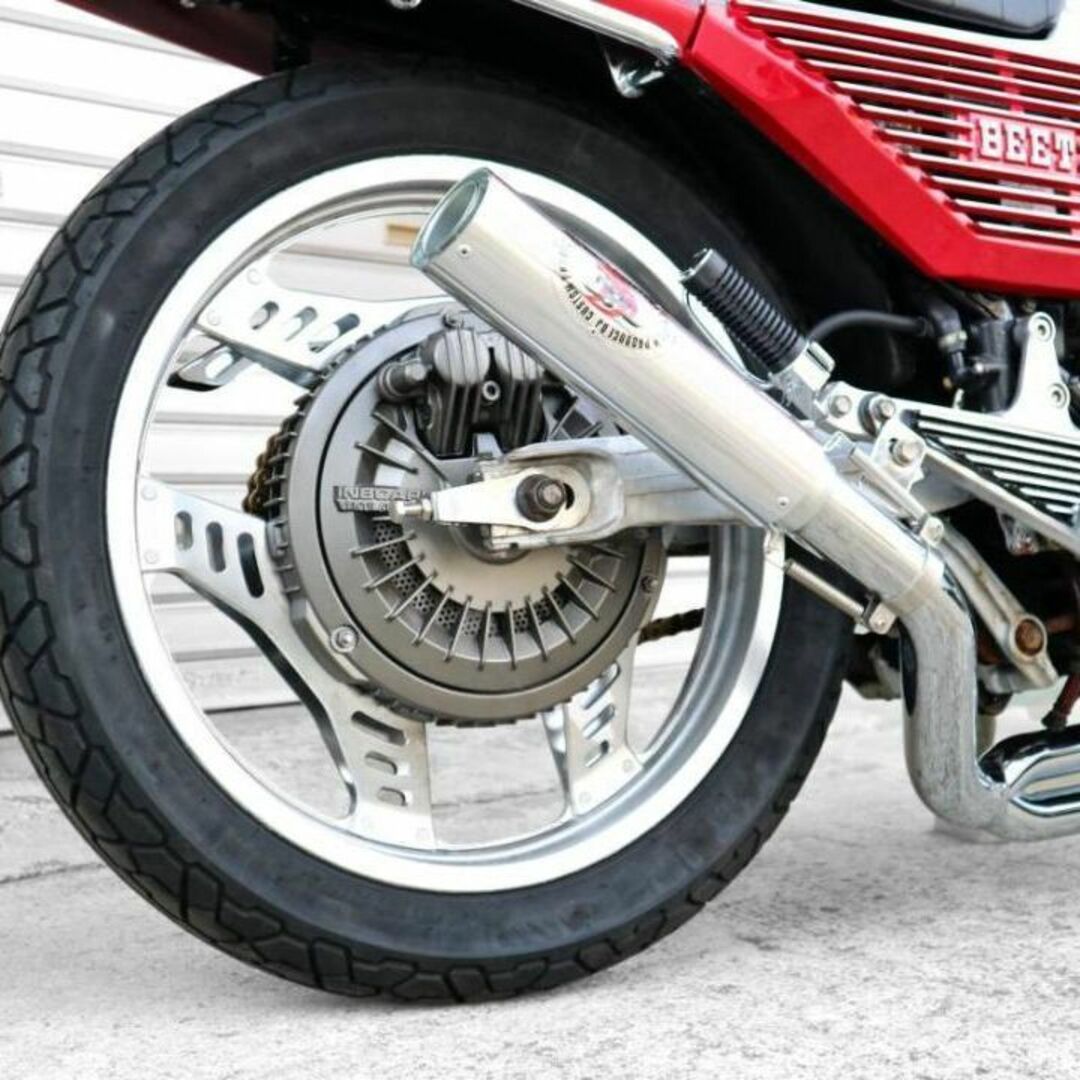 CBX400F【豪】タイプⅡ マフラー メッキ 50π 有/アップタイプ