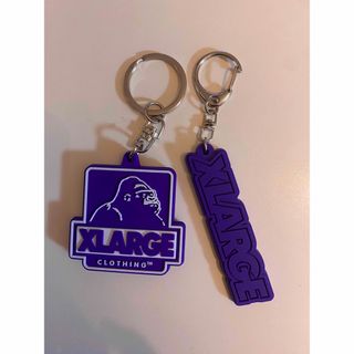 エクストララージ(XLARGE)のXlarge キーホルダー2つセット　パープル　お得セット(キーホルダー)