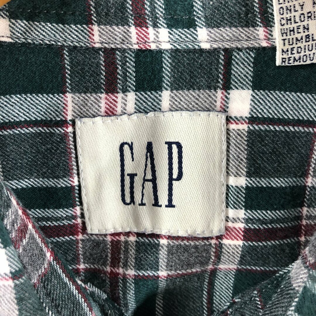 GAP(ギャップ)の古着 ギャップ GAP チェック柄 長袖 ボタンダウン ライトネルシャツ メンズL /eaa359406 メンズのトップス(シャツ)の商品写真