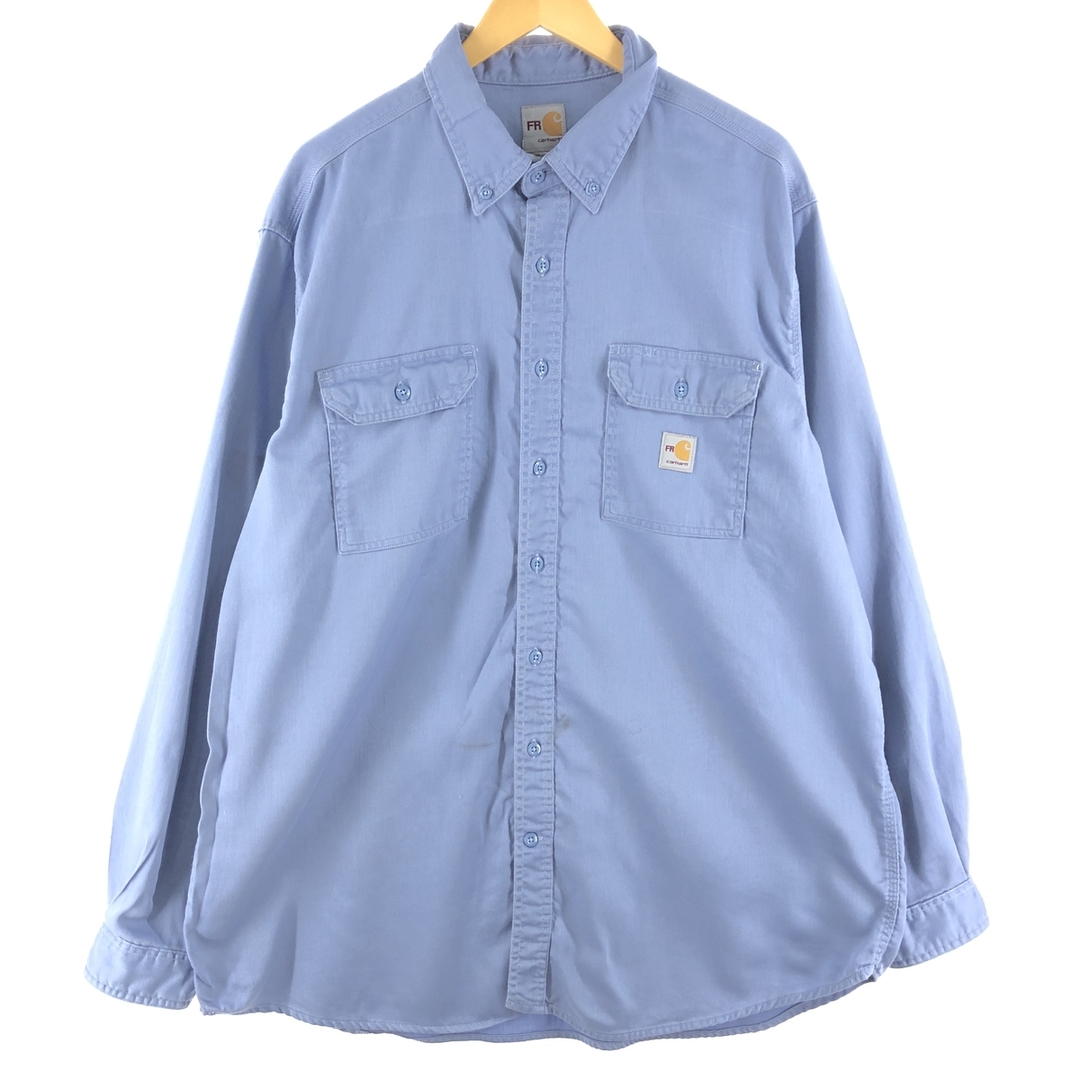 カーハート Carhartt FRシリーズ 長袖 ボタンダウン ワークシャツ メンズXXL /eaa359493