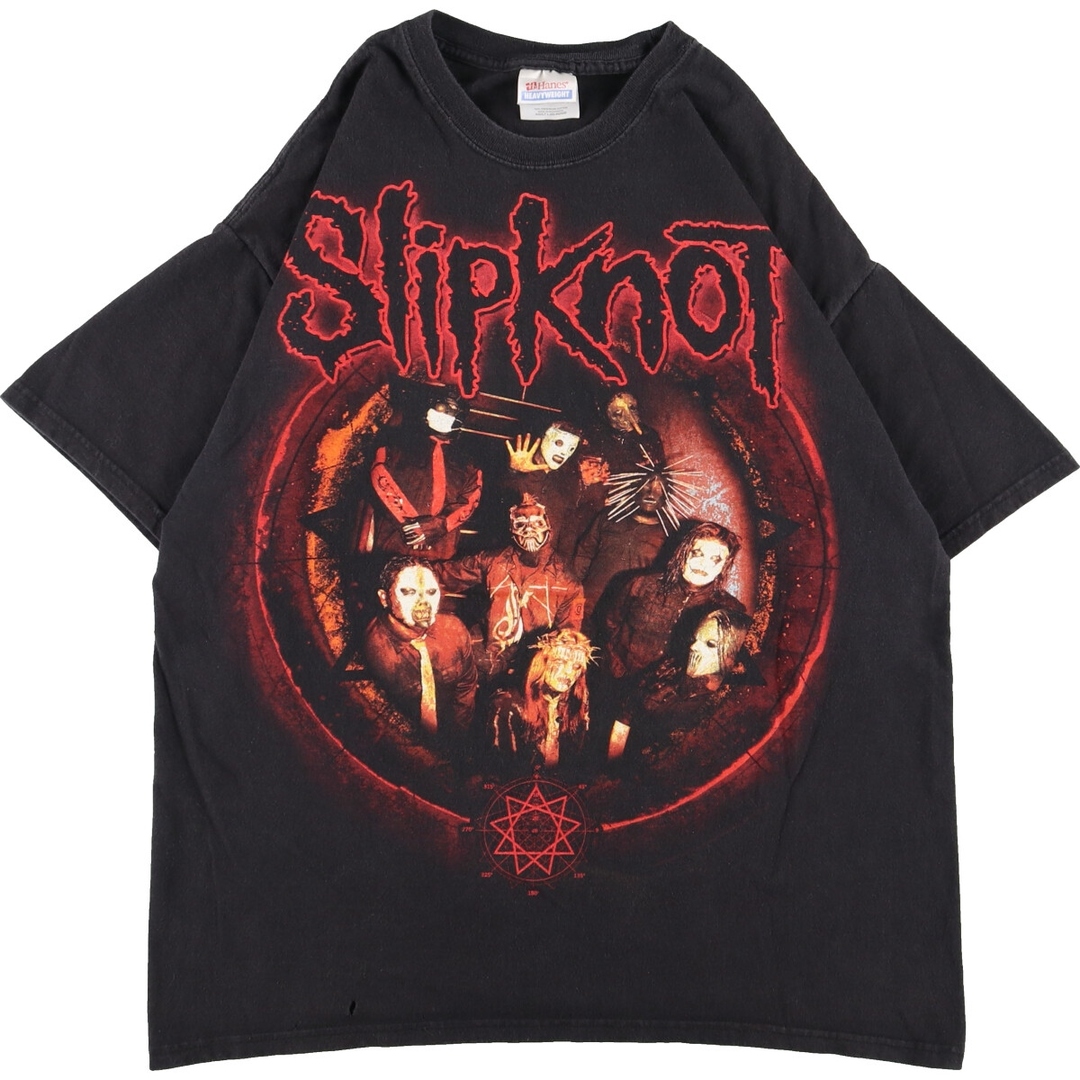 00年代 ヘインズ Hanes SLIPKNOT スリップノット バンドTシャツ バンT メンズXL /eaa359233