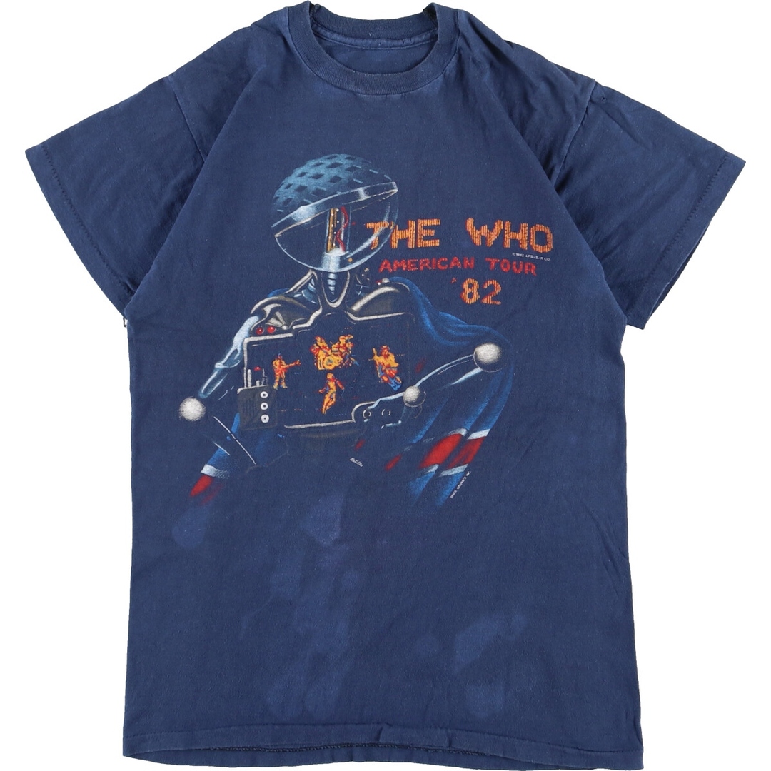 プリント生産国80年代 UNKNOWN THE WHO ザフー NORTH AMERICAN TOUR '82 両面プリント バンドTシャツ バンT メンズXS /eaa359226