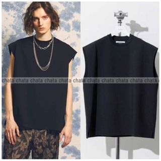 メゾンスペシャル(MAISON SPECIAL)の【メゾンスペシャル】スマッシングポンチプライムオーバーノースリーブTシャツ(カットソー(半袖/袖なし))