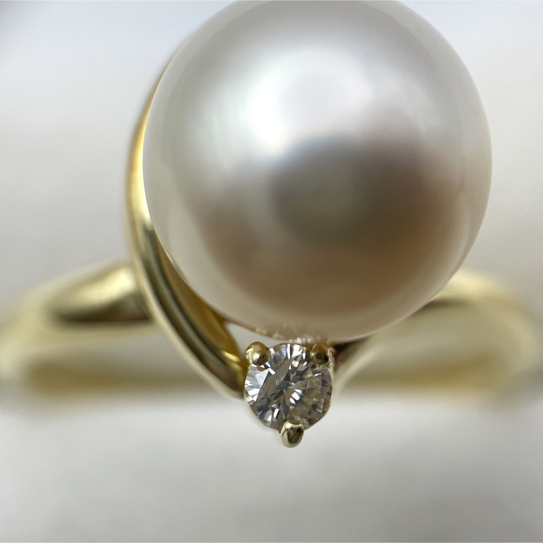 k18 パール ダイヤ0.1ct リング 2