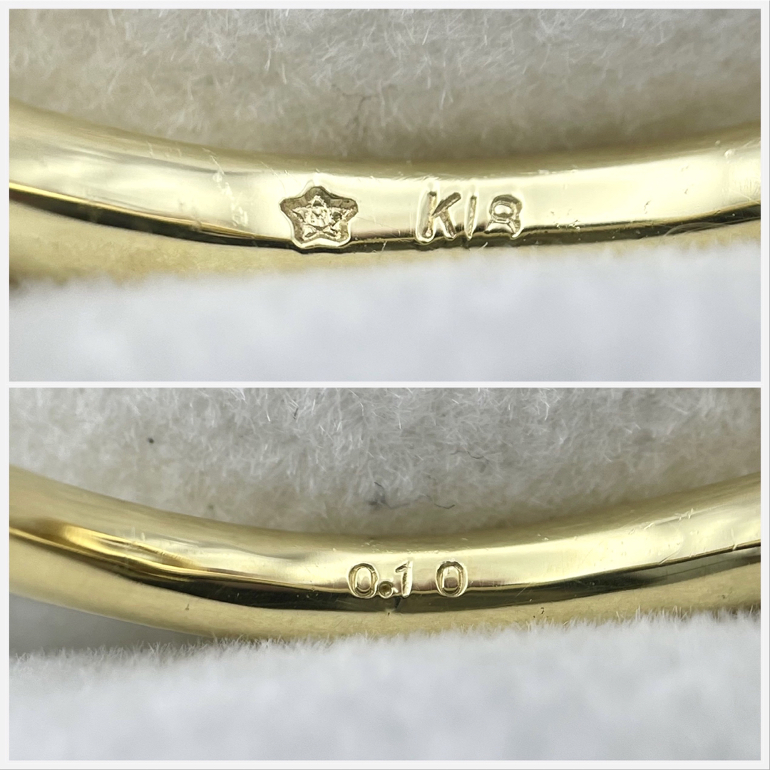 k18 パール ダイヤ0.1ct リング 9