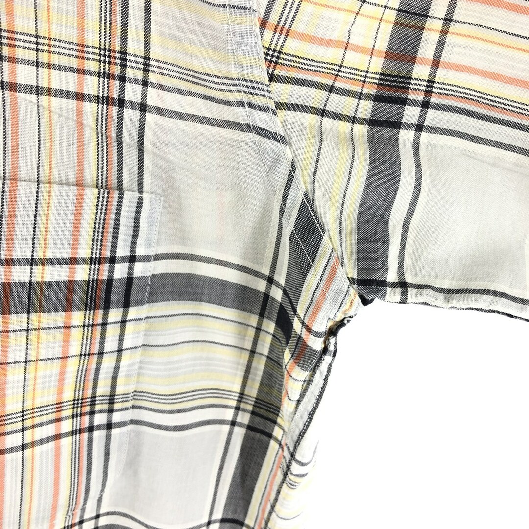 60年代 ペニーズ Penney's TOWNCRAFT タウンクラフト チェック柄 オープンカラー 半袖 ボックスシャツ メンズS ヴィンテージ /eaa356632