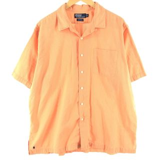 ラルフローレン(Ralph Lauren)の古着 90年代 ラルフローレン Ralph Lauren POLO by Ralph Lauren CALDWELL 半袖 オープンカラー シャツ ボックスシャツ メンズXL /eaa356640(シャツ)