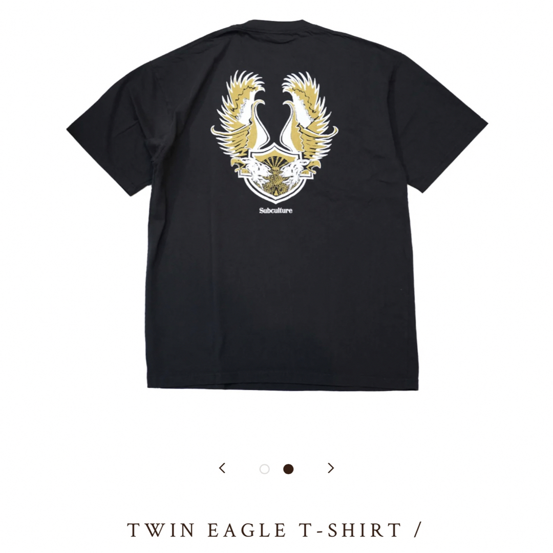 激安特売品 subcultureサブカルチャーTWIN EAGLEティシャツ