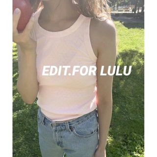 エディットフォールル(EDIT.FOR LULU)の専用 EDIT.FOR LULU petite LULU アイレットタンクピンク(タンクトップ)