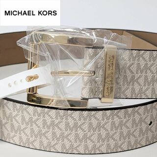 マイケルコース(Michael Kors)のMサイズ マイケルコース MICHAEL KORS ホワイト ベージュ(ベルト)