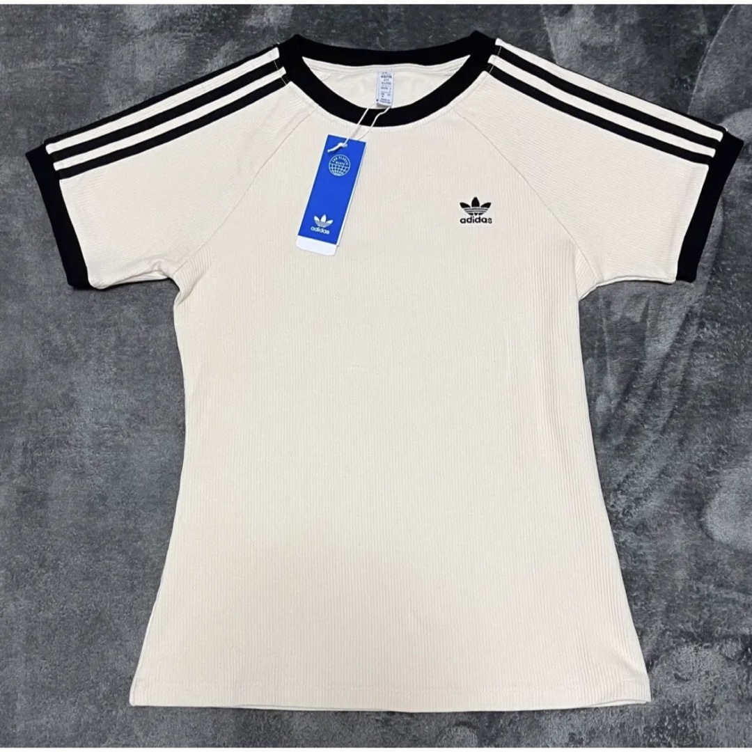 adidas アディダス ワッフルtシャツ 半袖 スリーストライプス Mサイズ