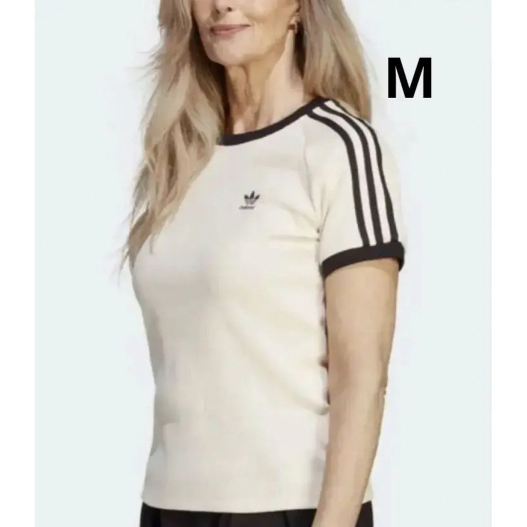 新品adidas ワッフル Tシャツ クラシックス スリーストライプス M - T