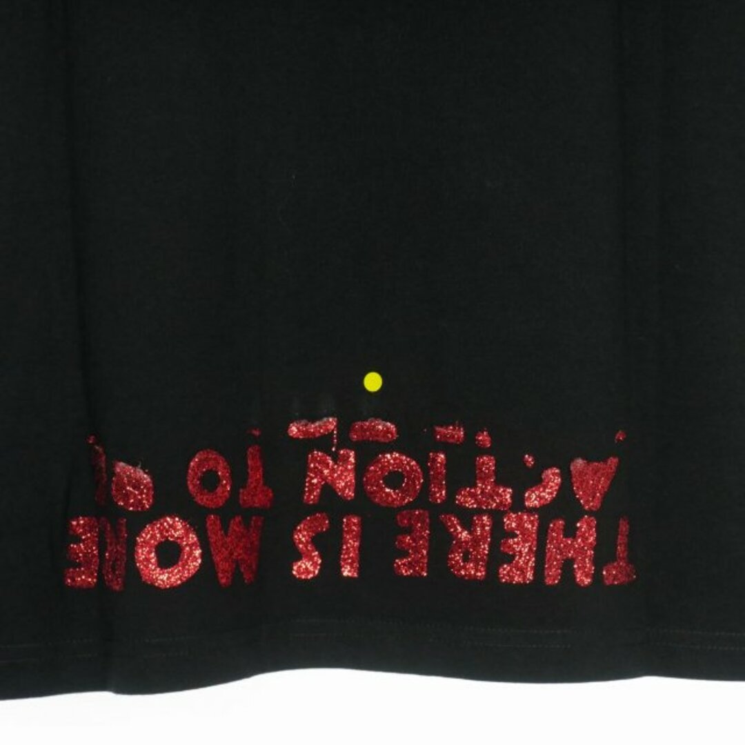 メゾンマルジェラ 19AW エイズ グリッタープリント Tシャツ 半袖 XS 黒