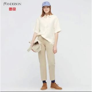 ユニクロ(UNIQLO)のリネンブレンドシャツ(シャツ/ブラウス(半袖/袖なし))