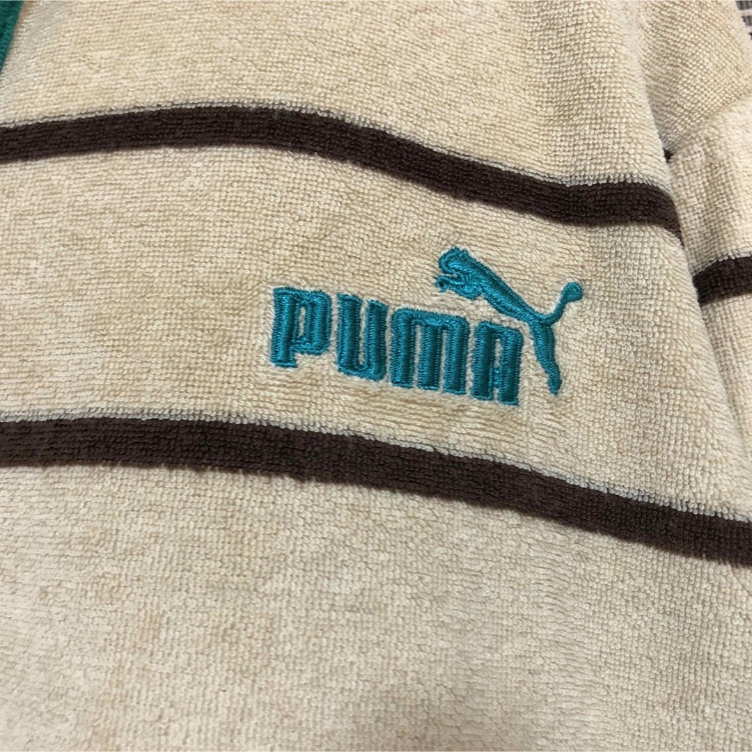 PUMA(プーマ)の【プーマ】半袖ポロシャツ　刺繍　パイル生地　ボーダー　ベージュ　ワンポイント19 メンズのトップス(ポロシャツ)の商品写真