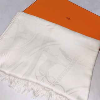 エルメス(Hermes)のHERMES ニューリブリス ショール ストール(マフラー/ショール)