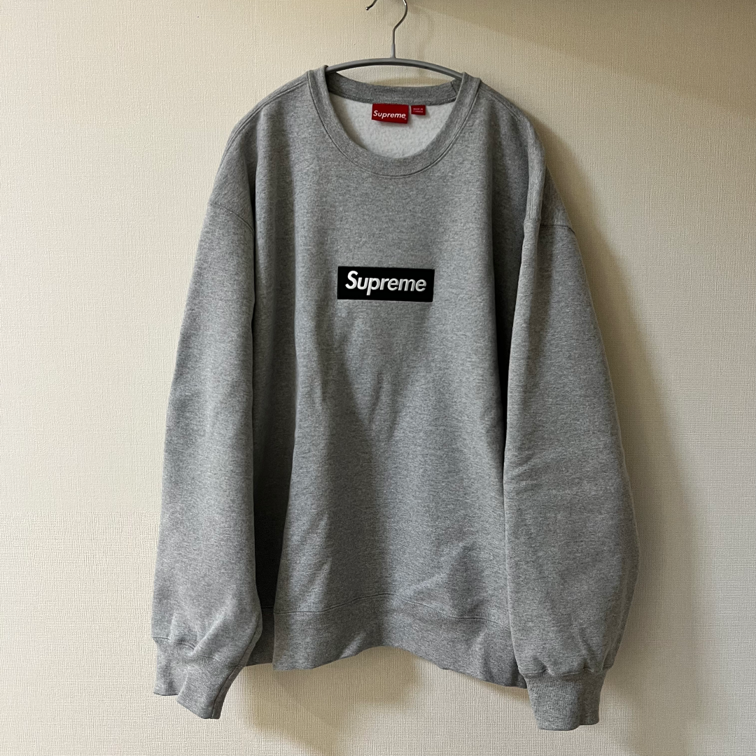 supreme box logo hoodie ボックスロゴ スウェット グレー