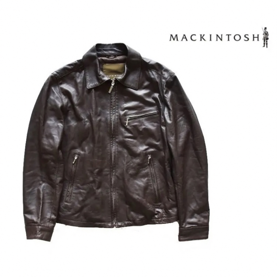 イタリア製】MACKINTOSH マッキントッシュ レザージャケット 茶 40