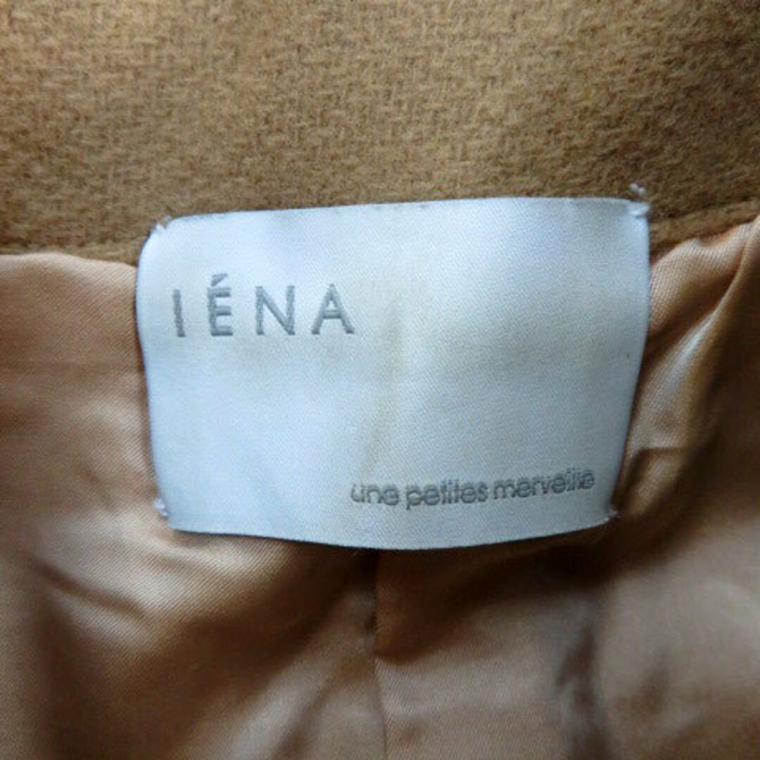 IENA(イエナ)のイエナ IENA ステンカラーコート ロング丈 ウール 38 ブラウン 茶色 レディースのジャケット/アウター(その他)の商品写真