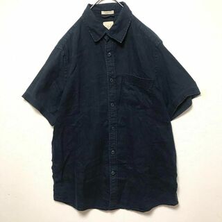 ギャップ(GAP)の80〜90's OLD GAP チェック　リネンシャツ　半袖(シャツ)