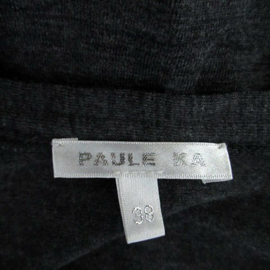 PAULE KA - ポールカ カットソー スリットネック 長袖 ウール 38