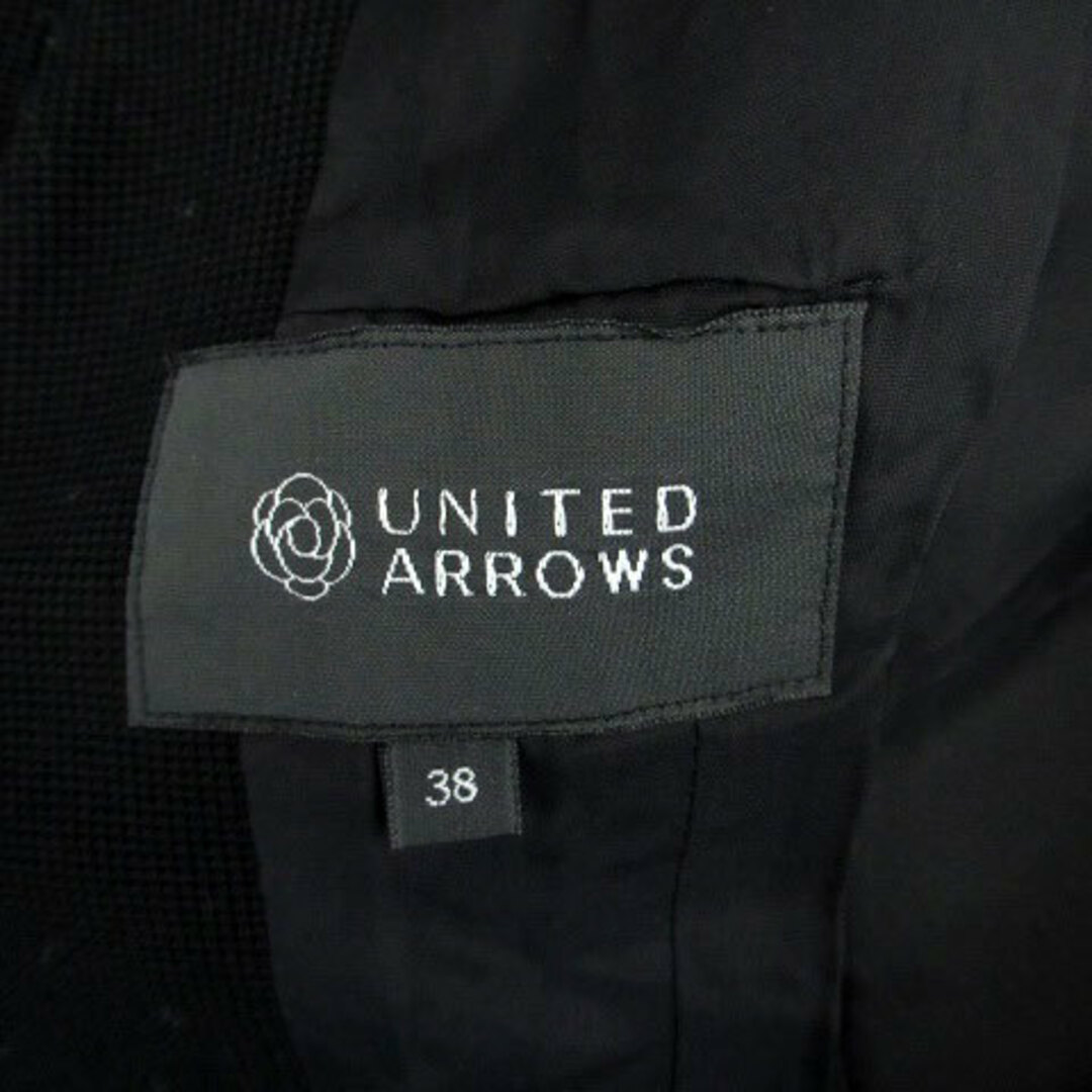UNITED ARROWS(ユナイテッドアローズ)のユナイテッドアローズ テーラードジャケット シングルボタン 総裏地 38 黒 レディースのジャケット/アウター(その他)の商品写真