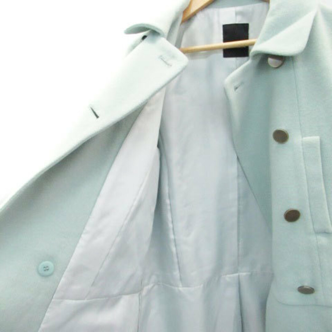 Banner Barrett(バナーバレット)のバナーバレット ピーコート Pコート ロング丈 ウール 36 ミントグリーン レディースのジャケット/アウター(ピーコート)の商品写真