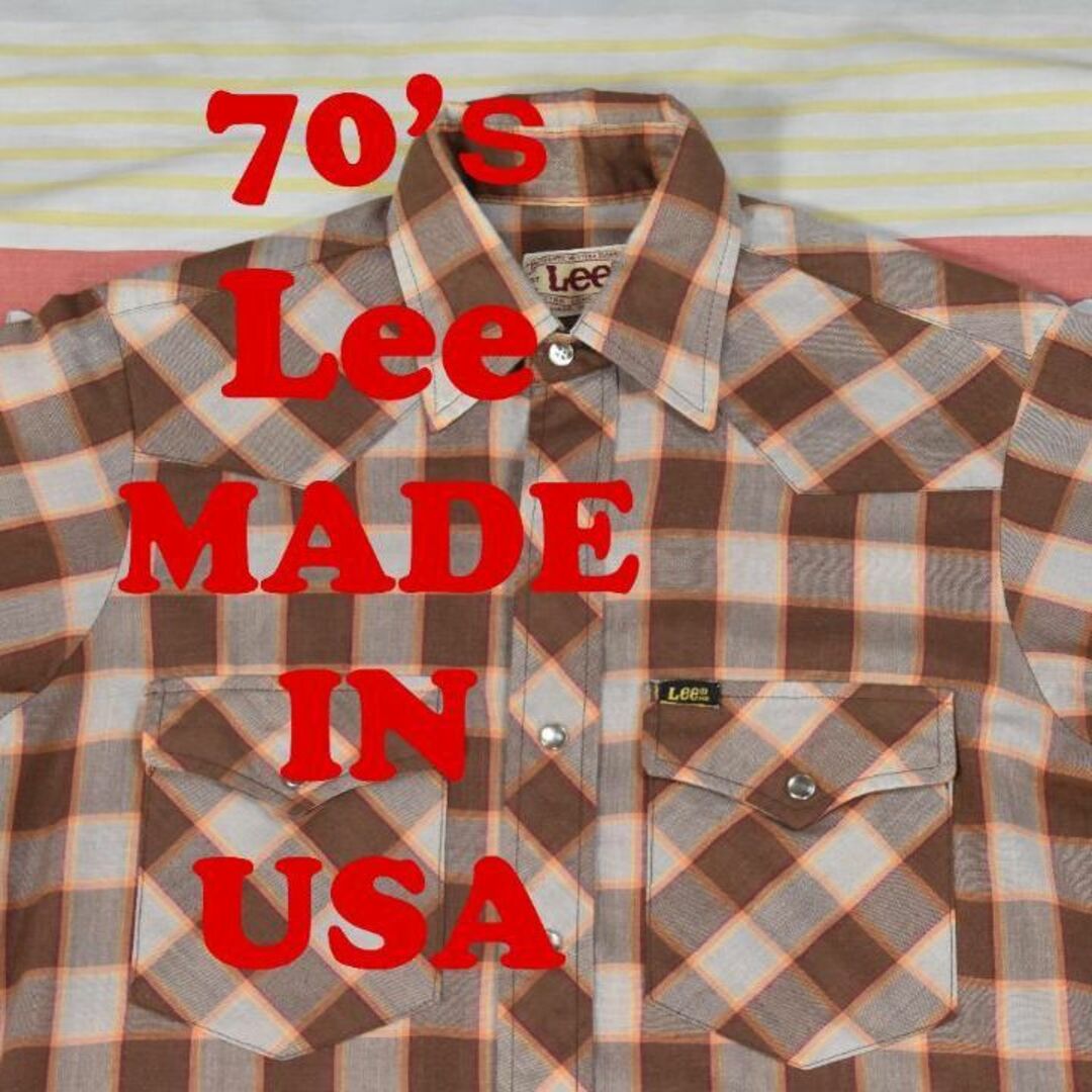 Lee(リー)のリー 70’ｓ ウエスタンシャツ 12905c USA製 Lee 00 80 9 メンズのトップス(シャツ)の商品写真