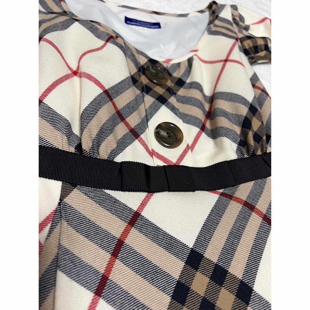 BURBERRY BLUE LABEL(バーバリーブルーレーベル)のBurberryBluelabel バーバリー  美品 ワンピース ノバチェック レディースのワンピース(ひざ丈ワンピース)の商品写真