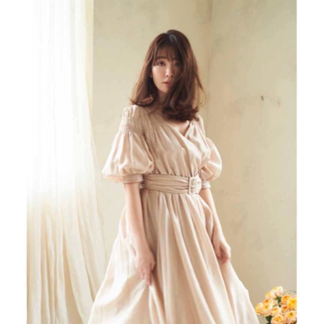 Her lip to(ハーリップトゥ)のher lip to Airy Volume Sleeve Dress  レディースのワンピース(ロングワンピース/マキシワンピース)の商品写真