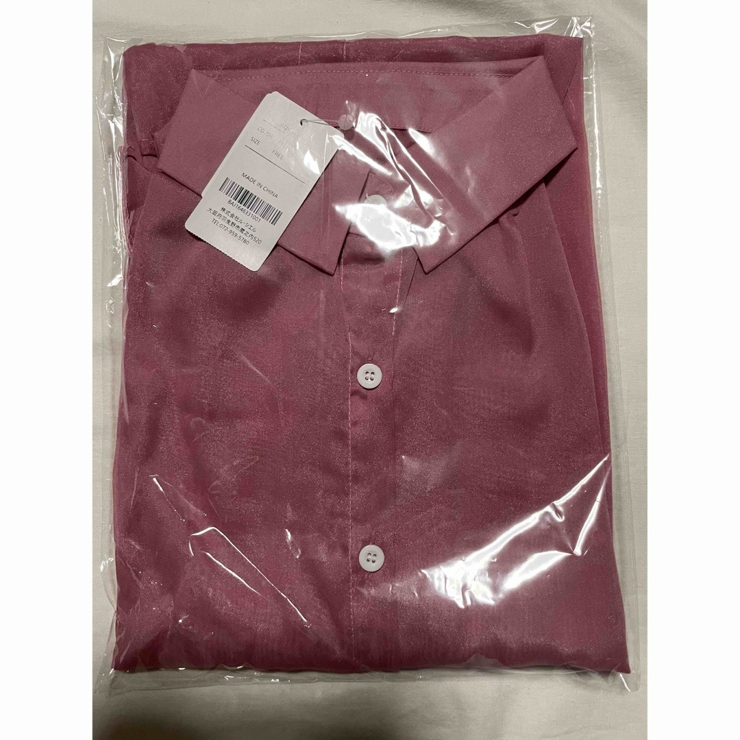 シアーシャツ　ブラウス　透け感　4枚セット　フリーサイズ　UV対策 レディースのトップス(シャツ/ブラウス(長袖/七分))の商品写真