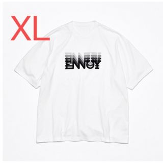 ワンエルディーケーセレクト(1LDK SELECT)のENNOY ELECTRIC LOGO GRADATION TEE XLホワイト(Tシャツ/カットソー(半袖/袖なし))