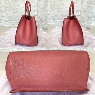 【未使用級】JIMMY CHOO MADELINE ベビーピンク 2WAYバッグ
