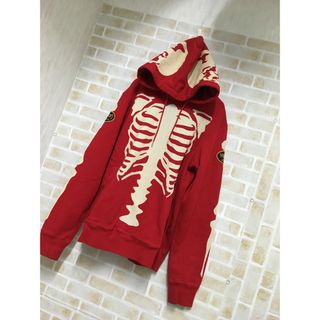 バンソン(VANSON)の【即完売】VANSON ビックフード 両面ロゴ スカル バイク 長瀬智也 魔裟斗(パーカー)