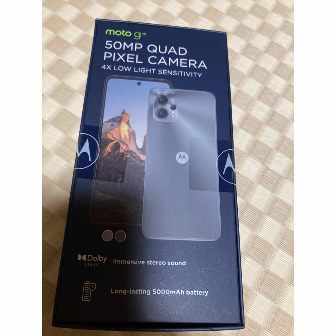 新品未開封品 moto g13 マットチャコール simフリー