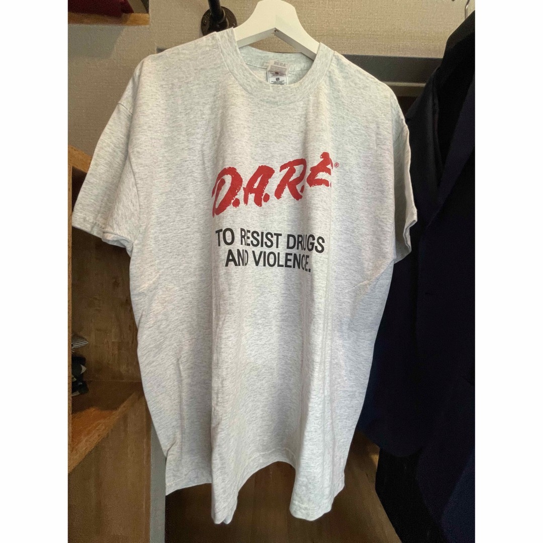 ほぼデッド XL 90s D.A.R.E. TEE フルーツボディ 杢灰色 | フリマアプリ ラクマ