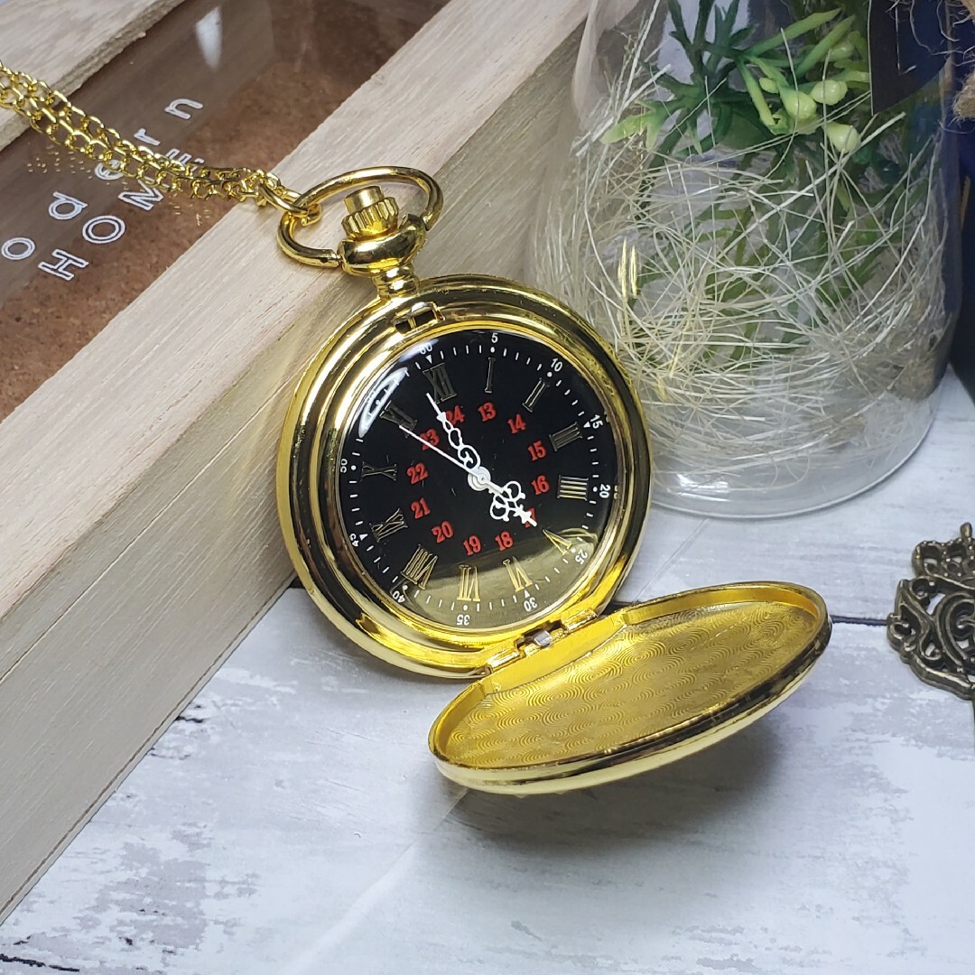 ゴールド時計　アンティーク　カジュアル懐中時計 アンティーク #おも