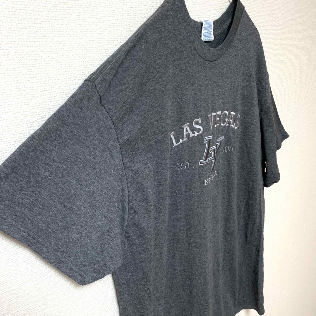 DELTA(デルタ)のUS古着 DELTA デルタ 半袖Tシャツ ラスベガス 刺繍ロゴ ゆるだぼ XL メンズのトップス(Tシャツ/カットソー(半袖/袖なし))の商品写真