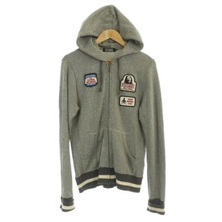 ヒステリックグラマー(HYSTERIC GLAMOUR)のヒステリックグラマー ジップアップパーカー ニット コットン ストライプ(パーカー)