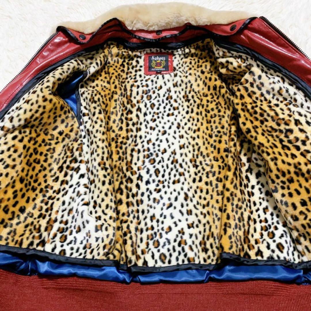 schott - 【希少☆レオパード柄】schott A-2 レザージャケット schott - 【希少☆レオパード柄】schott A-2 レザージャケット